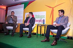José Henrique Gabetta (Consciência Limpa/ Renove), Paulo Rocha (Kuerã Projetos Sustentáveis) e Maury Garret da Silva (Tractebel Energia)