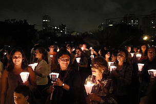 Em São Paulo e em todo o Brasil, as velas substituíram as lâmpadas durante a Hora do Planeta 2010.