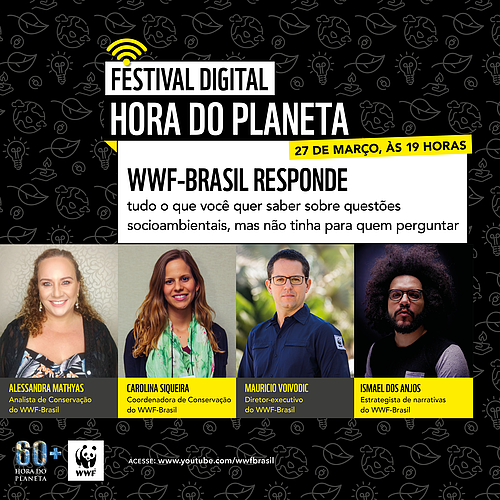  WWF-Responde - Painel do Festival Digital Hora do Planeta 2021, que conta com equipe do WWF-Brasil 