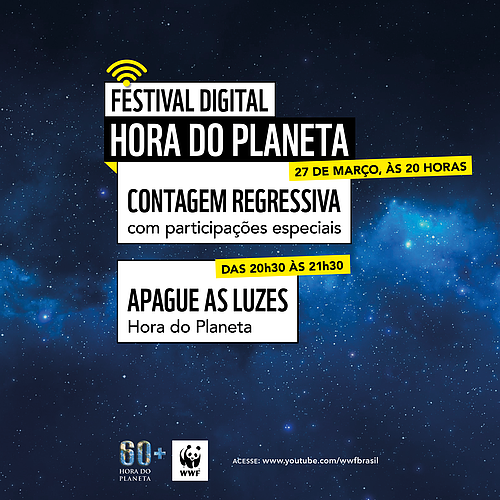  Contagem regressiva - Festival Digital Hora do Planeta 2021 