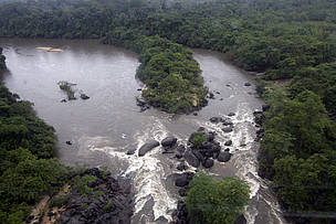 A Corredeira de Panelas, no Mato Grosso, é uma das paisagens naturais que estão dentro da área do MAM