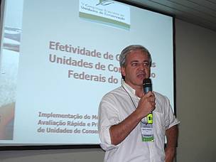 Marcelo Françozo apresenta resultados do RAPPAM federal. 
© WWF-Brasil/João Gonçalves