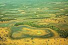 Vista áerea do Pantanal.