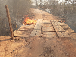 Incêndio destrói terra indígena no Pantanal