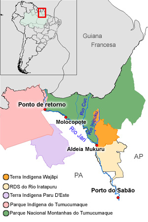 Caminho percorrido pela expedição rel=