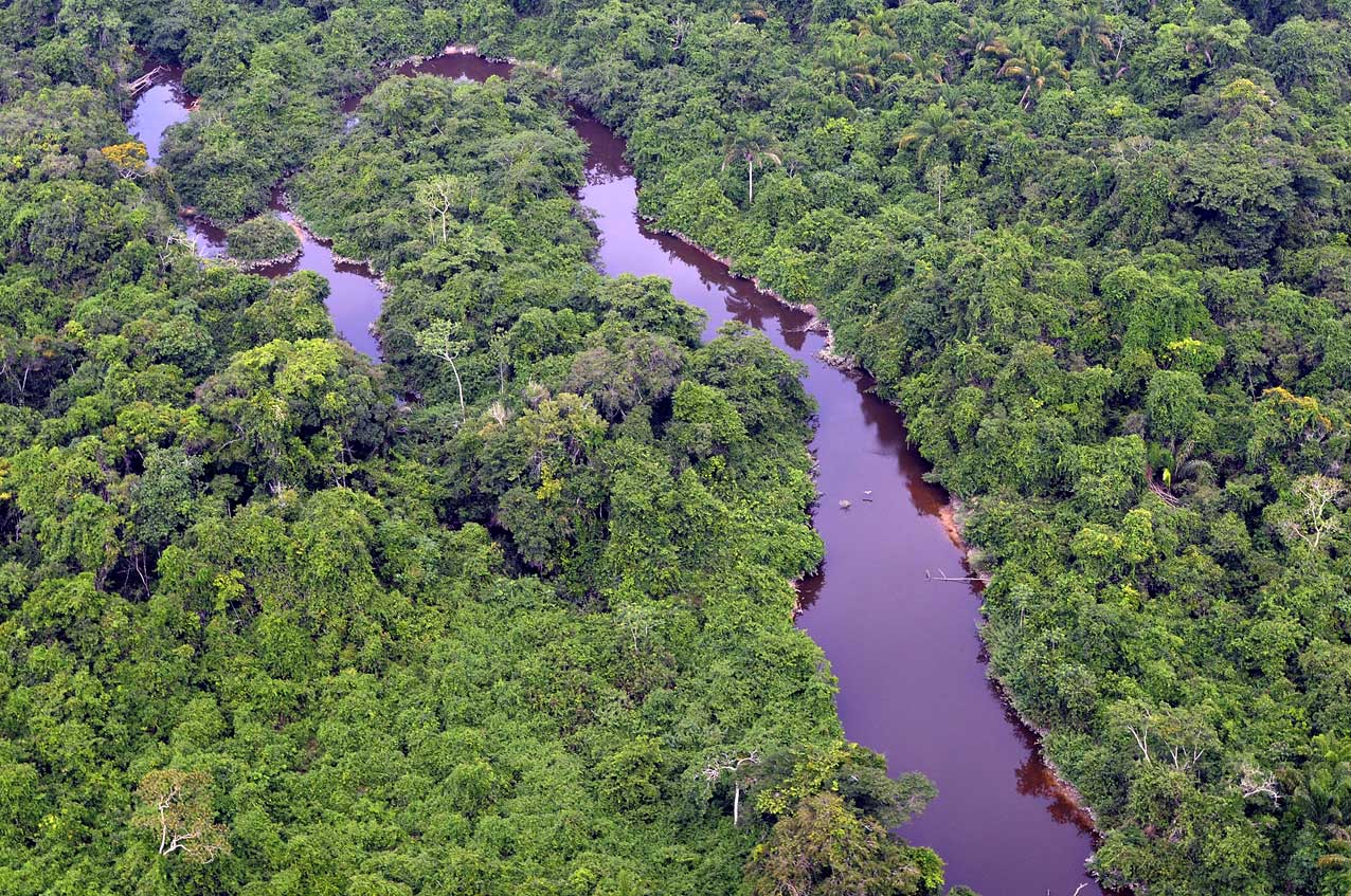 Imagem aérea do Parque Nacional da Serra do Pardo.