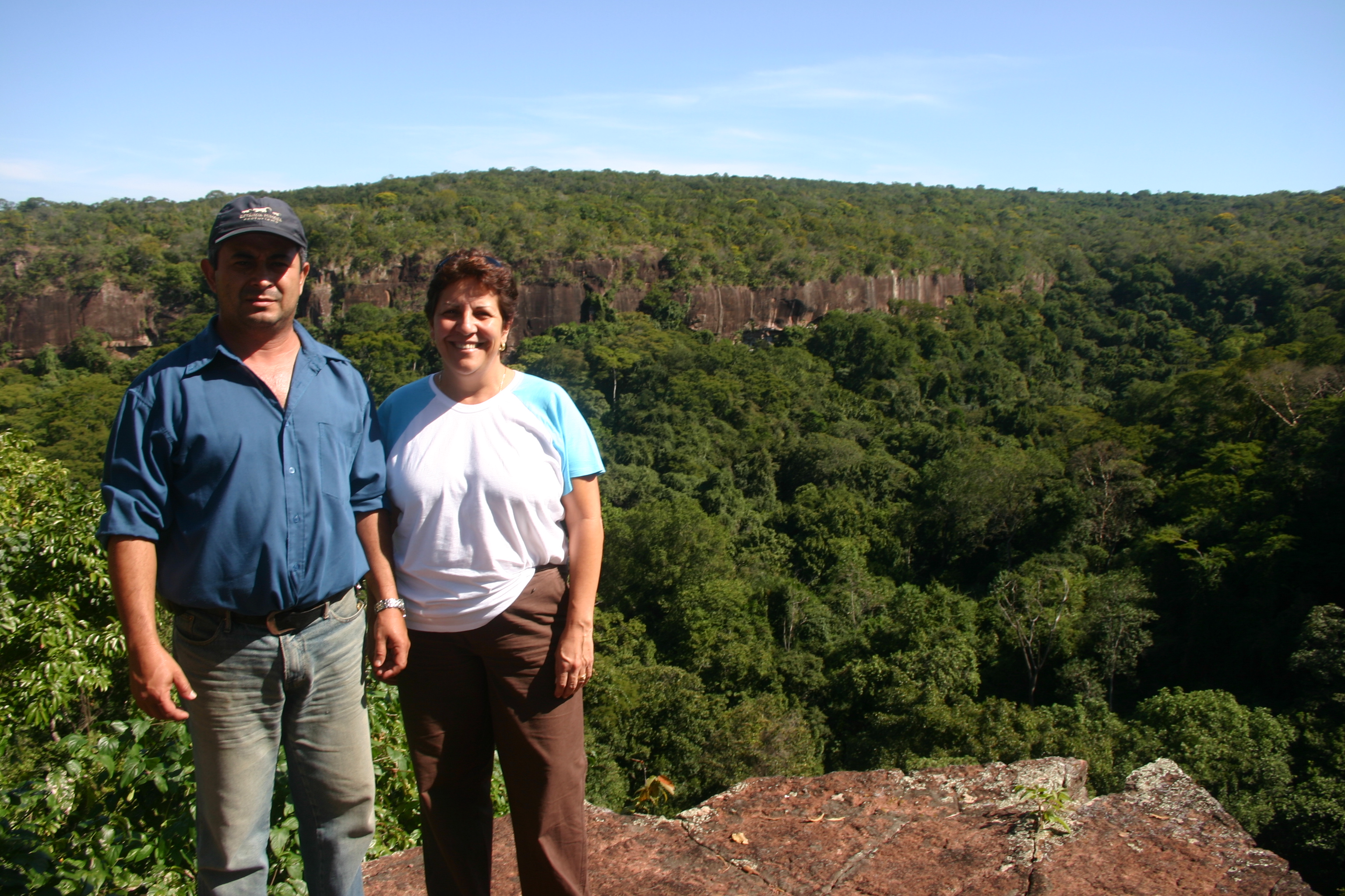 Lauro Barbosa e sua esposa Luciene Brandão de Souza na RPPN Vale do Bugio.