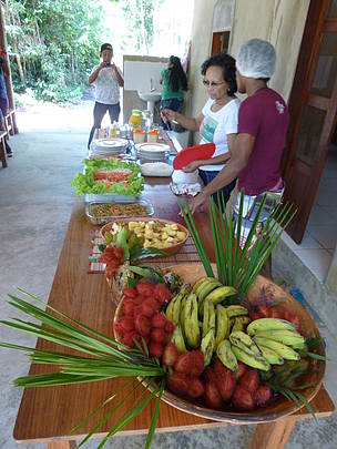 A visita as comunidades do Pará contou com diversas atrações e refeições típicas amazônicas