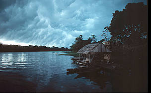 Tempestade nas áreas inundáveis da Amazônia. Conter o desmatamento está entre as principais metas ... 
© Edward Parker / WWF