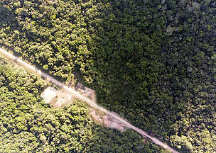 Vista aérea da BR-319